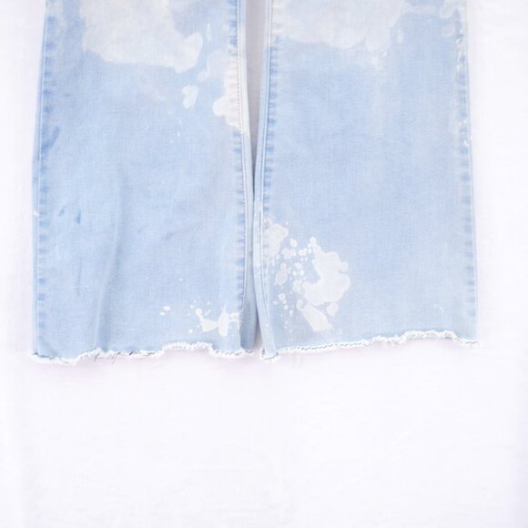 Democracy "Ab Technology" Factory Bleach Stain Light Blue Denim Jeans -10- 32/31 - Picture 2 of 9